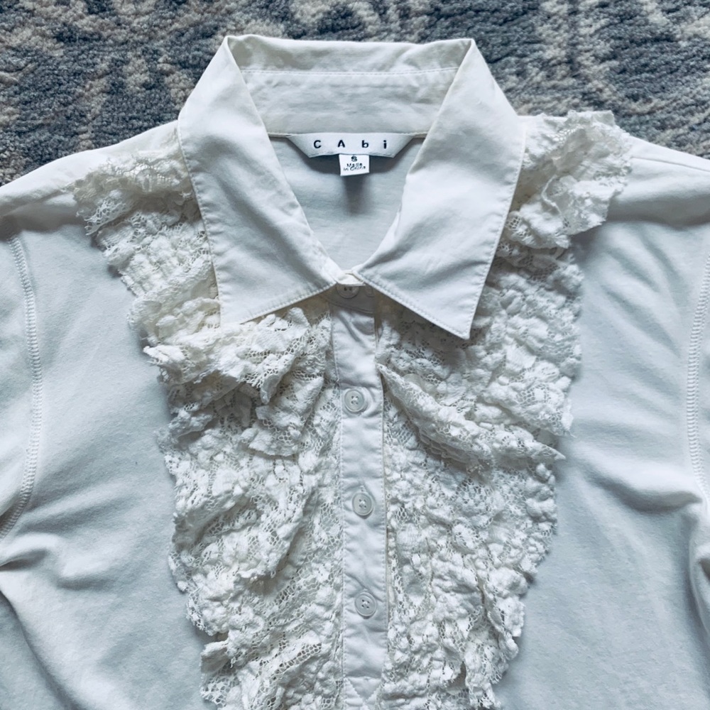 CAbi | Ruffle Button Top - Picture 2 of 6